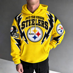 Rugby-print Hoodie
