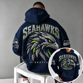 Rugby-print Hoodie