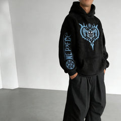 :Trafalgar Law Color-blocked Plush Hoodie