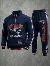 Unisex Casual Football Print Sweatershirt Set