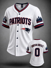 Women's Football Print Jersey