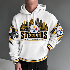 Rugby-print Hoodie
