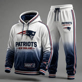 Unisex Casual Football Velvet Fabric Print Hoodies Set