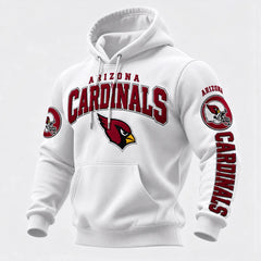 Rugby-print Hooded Sweatshirt