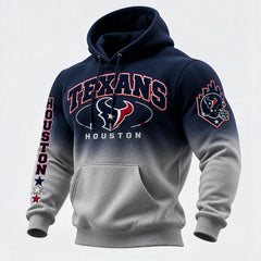 Rugby-print Hooded Sweatshirt