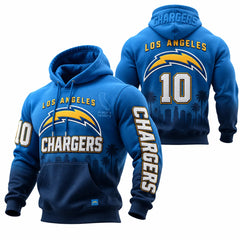 Rugby-print Hooded Sweatshirt