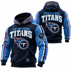 Rugby-print Hooded Sweatshirt