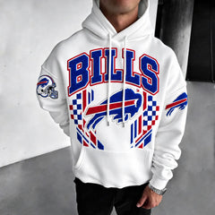 Rugby-print Hoodie
