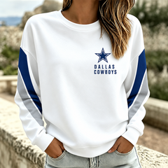 Women's Football Fan Graphic Crewneck Sweatshirt