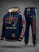 Unisex Casual Football Print Hoodies Set