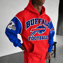 Rugby-print Hoodie