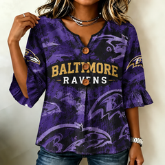Women's Football Fan Graphic Crewneck Sweatshirt