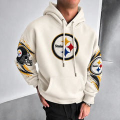 Rugby-print Hoodie