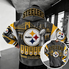 Rugby-print Hoodie