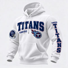 Rugby-print Hooded Sweatshirt