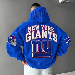 Rugby-print Hoodie