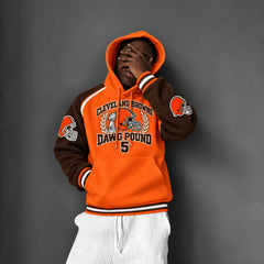 Rugby-print Hoodie