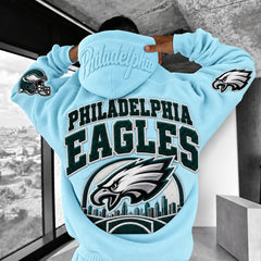 Rugby-print Hoodie