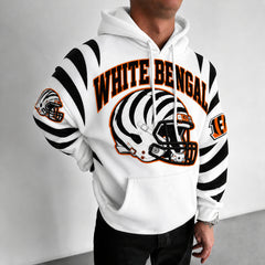 Rugby-print Hoodie