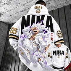 Anime-print hoodie