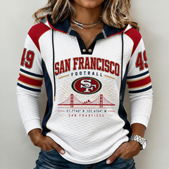 Women's Football Fan Graphic Crewneck Sweatshirt