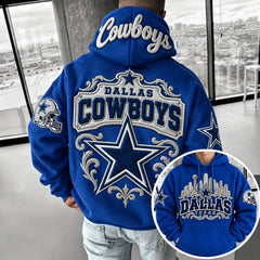 Rugby-print Hoodie