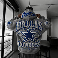 Rugby-print Hoodie