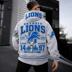 Rugby-print Hoodie