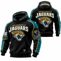 Rugby-print Hooded Sweatshirt