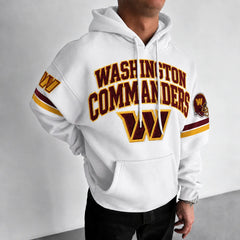 Rugby-print Hoodie