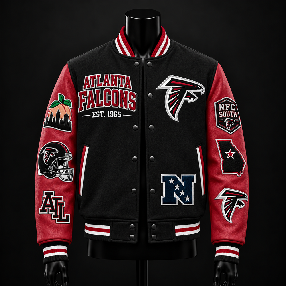 Atlanta Falcons NFL football fan waffle long sleeve shirt