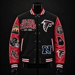 Atlanta Falcons NFL football fan waffle long sleeve shirt