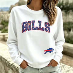 Buffalo Bills NFL football fan waffle long sleeve shirt