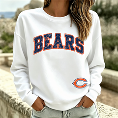 Chicago Bears NFL football fan waffle long sleeve shirt