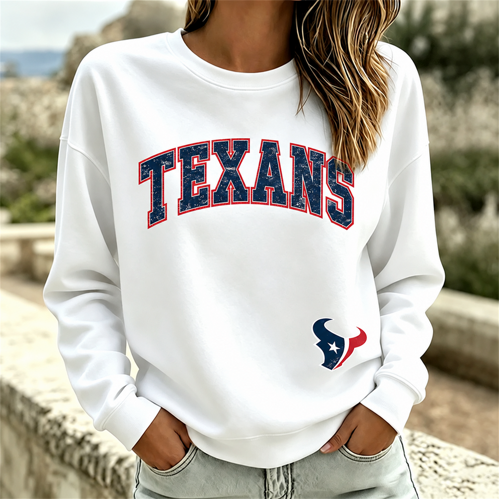 Houston Texans NFL football fan waffle long sleeve shirt