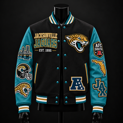 Jacksonville Jaguars NFL football fan waffle long sleeve shirt