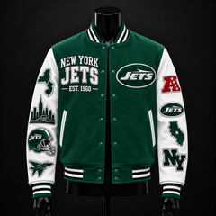 New York Jets NFL football fan waffle long sleeve shirt