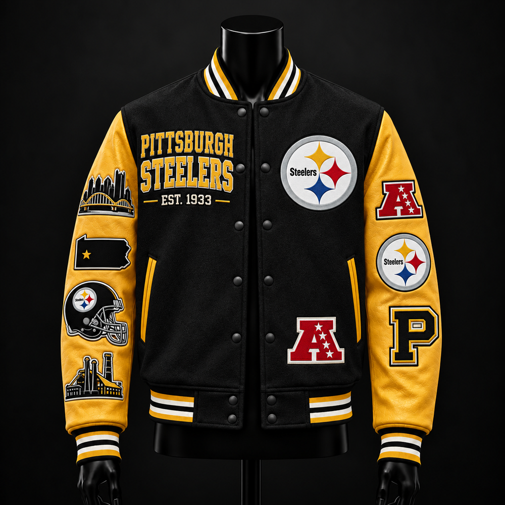 Pittsburgh Steelers NFL football fan waffle long sleeve shirt