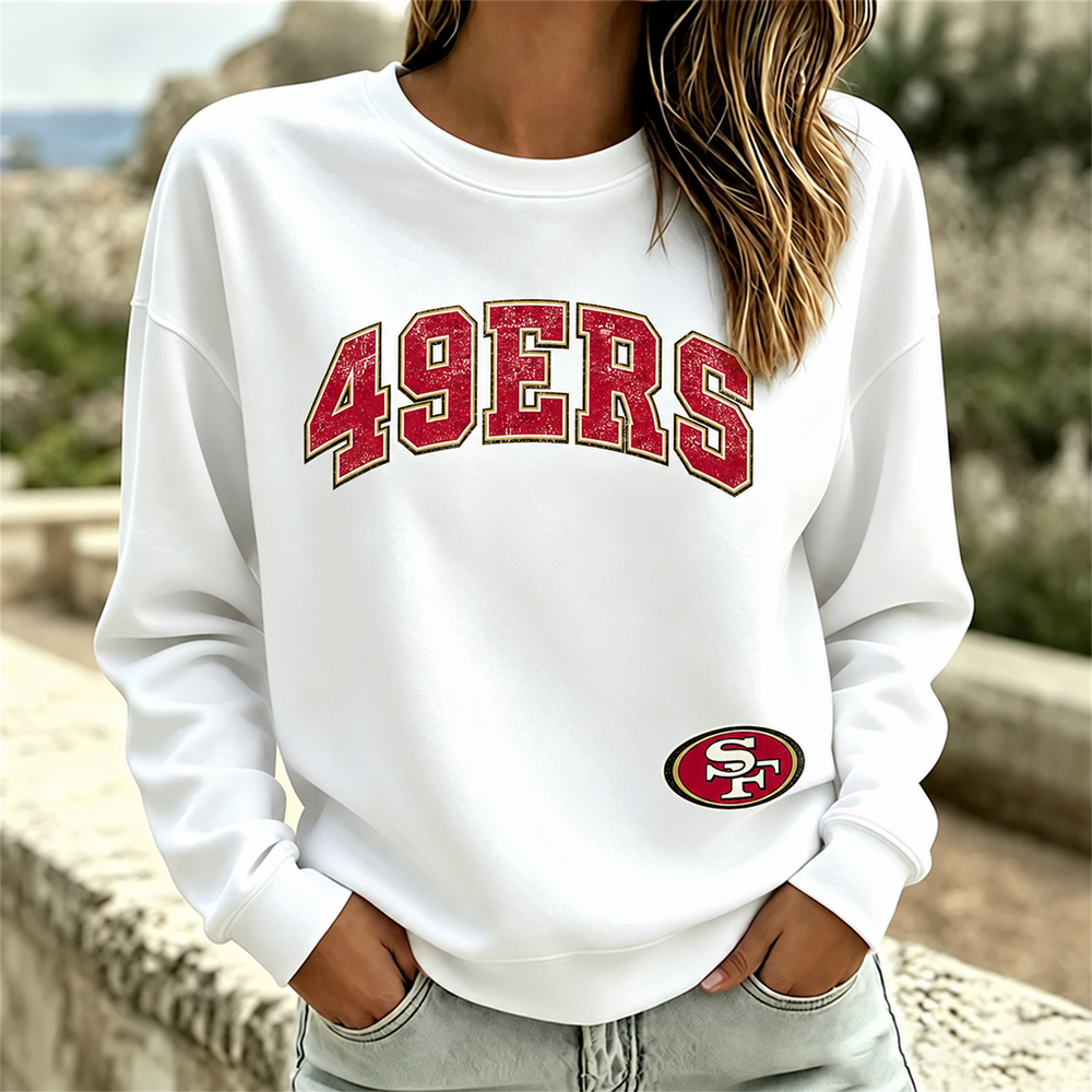 San Francisco 49ers NFL football fan waffle long sleeve shirt