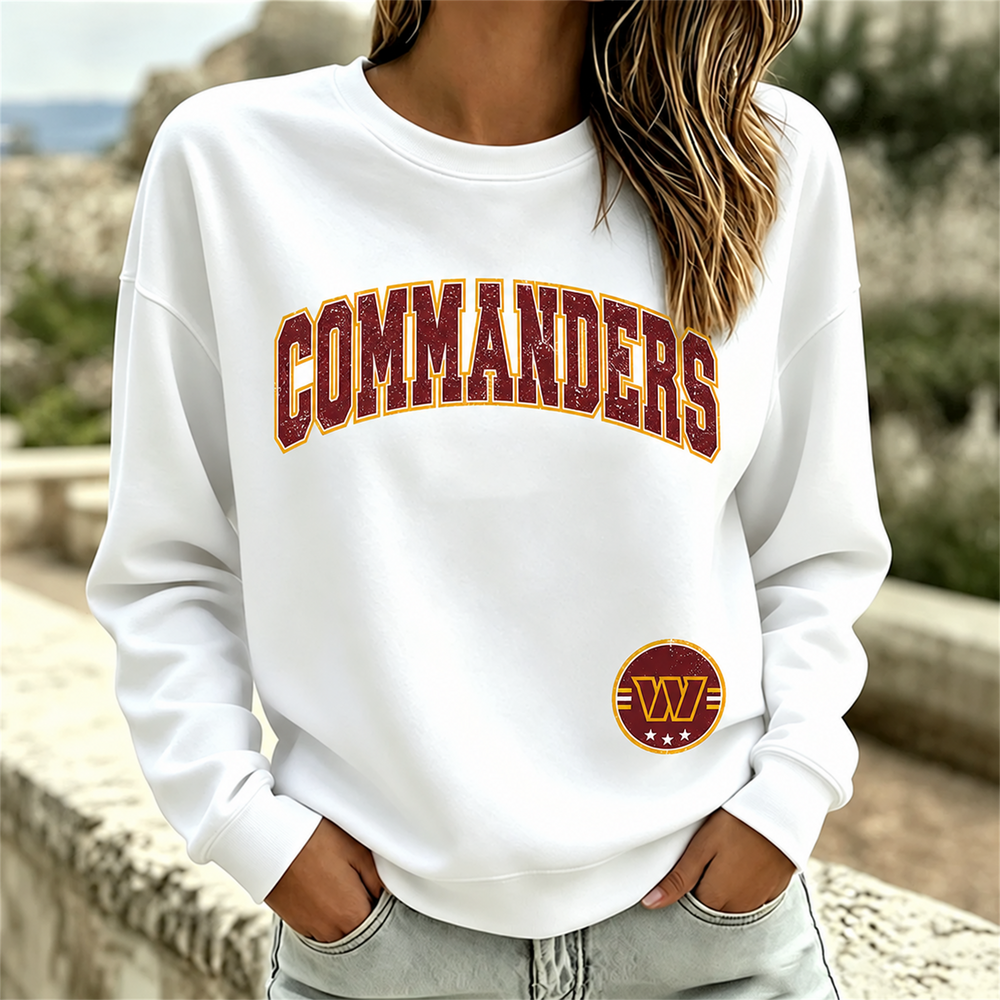Washington Commanders NFL football fan waffle long sleeve shirt