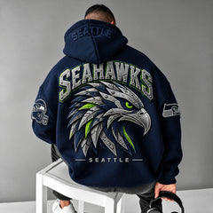 Rugby-print Hoodie