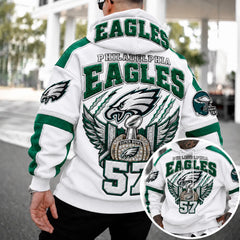Rugby-print Hoodie