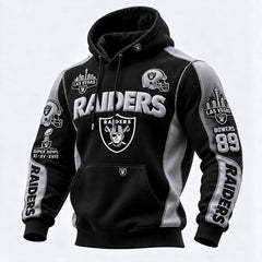 Rugby-print Hooded Sweatshirt