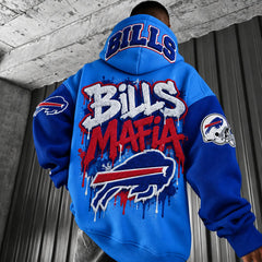 Rugby-print Hoodie