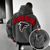 Rugby-print Hoodie