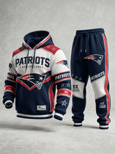 Unisex Casual Football Print Hoodies Set