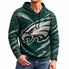 Rugby-print Hoodie