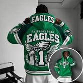 Rugby-print Hoodie