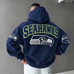Rugby-print Hoodie