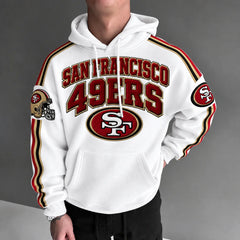 Rugby-print Hoodie